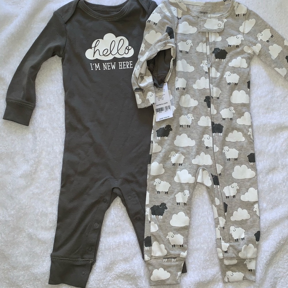 2Pk Gender Neutral Carter’s Sleep & Play One Piece
